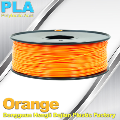 Biodegradable Orange PLA 3D Printer Filament 1.75mm Materiały do ​​drukowania 3D