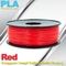 Włókno stałe Czerwony PLA Filamente 1.75mm / 3mm 3D Wytłaczanie Materiału