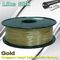 Polimery kompozytowe Drukarka 3D, 1.75mm / 3.0mm, złote kolory.  Jak Silk Filament