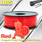 Multi Color 1.75mm / 3mm ABS 3D Drukarka Filament Czerwony z dobrą elastycznością