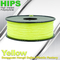 Żółty HIPS 3d Printer Filament 1,75, materiał do drukowania 3d