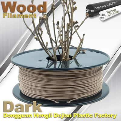 0,8 kg Brązowy Materia / Drukarka 3D rolki Wood włókien 1.75mm 3mm