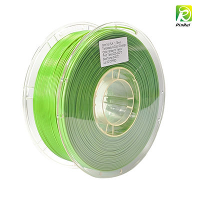 PINRUI 1kg dwukolorowy filament PLA do druku 3D reagujący na temperaturę, termicznie aktywny, zmieniający kolor, jedwabisty do prętów z tworzywa sztucznego