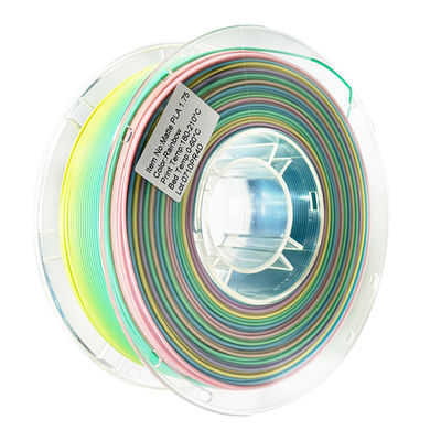 PINRUI Drukarka 3D Włókno PLA Matte Rainbow 1,75 mm 1 kg Wielokrotne kolory Pasuje do większości drukarek FDM
