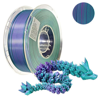 PINRUI Dwukolorowe włókna jedwabne PLA 1,75 mm Dwukolorowa drukarka 3D Włókna jedwabne PLA 1 kg