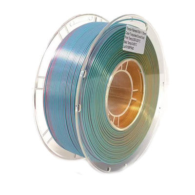 PINRUI Trójkolorowe włókna jedwabne PLA 1,75 mm 1 kg Węzło Trójkolorowe włókna jedwabne PLA Pasuje do większości drukarek FDM