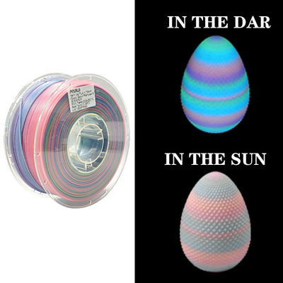 PINRUI Glow Rainbow PLA 1kg 1,75mm Zmiana koloru w ciemności dla drukarki 3D