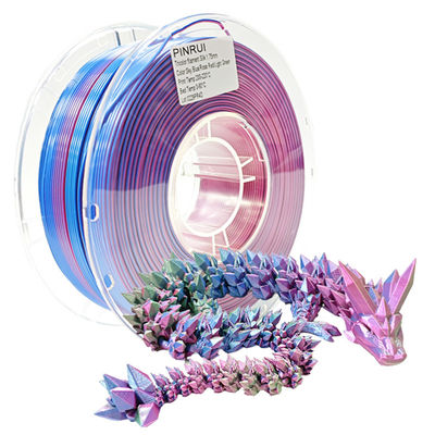 PINRUI Jedwabna tęcza Pla Włókno plastikowe 1,75 mm Włókna 3D 1,75 mm Magiczny kolor PLA Włókno plastikowe PLA