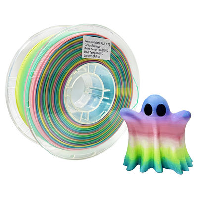 PINRUI 3D Printer Filament Rainbow Dreamy Color 1,75mm 1kg Wielokrotne kolory Pasuje do większości drukarek FDM