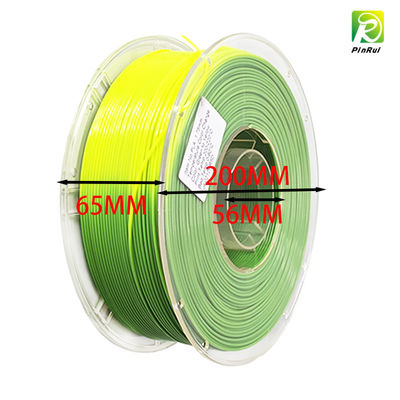 PINRUI 1kg dwukolorowy filament PLA do druku 3D reagujący na temperaturę, termicznie aktywny, zmieniający kolor, jedwabisty do prętów z tworzywa sztucznego