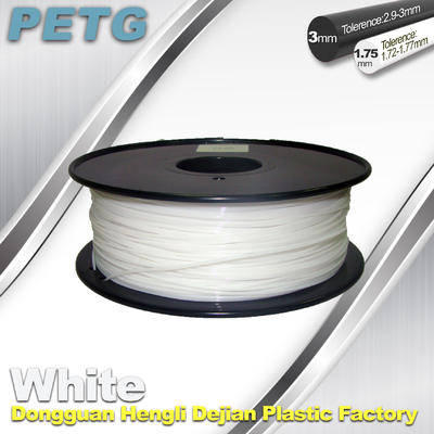 Odporność na temperaturę Filtr PETG 1.75 / 3.0mm biały Filament