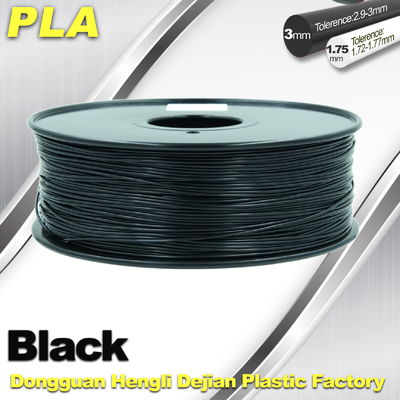 Czarny PLA Drukarka 3D Żarnik 1.75mm / 3.0mm 1.0 KG / Roll