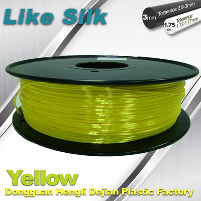 Żółte kolory Drukarka 3D Filament Polimer Kompozytowy (np. Jedwab) 1.75mm / 3.0mm Filament