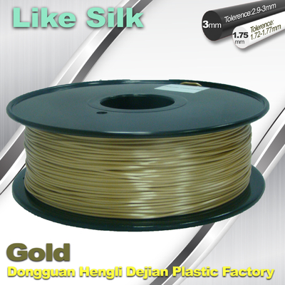 Polimery kompozytowe Drukarka 3D, 1.75mm / 3.0mm, złote kolory.  Jak Silk Filament