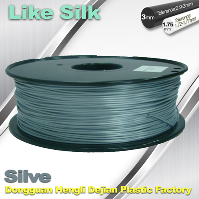 Imitacyjne jedwabne włókna, kompozyty polimerowe Drukarka 3D Filament 1,75 / 3,0 mm kolor srebrny
