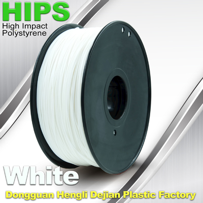 Niestandardowa biała drukarka HIPS 3D o grubości 1,75 mm / 3 mm, materiał do drukowania 3D wielokrotnego użytku