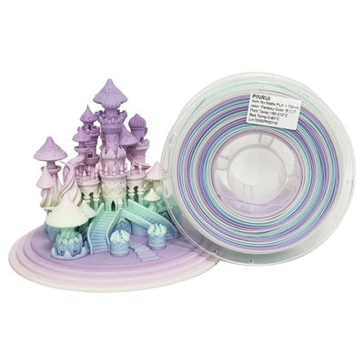 PINRUI Drukarka 3D Filament Mat Rainbow Dreamy Color 1,75mm 1kg Wielokolorowy pasuje do większości drukarek FDM